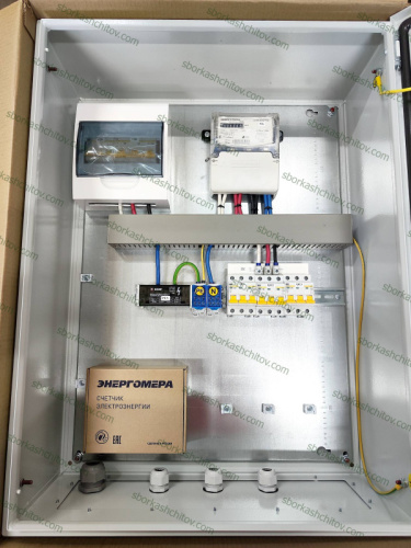 Изображение Щит учета электроэнергии 70 кВт 100А 380в DKC 800x600x250мм IP66 с отходящими группами SS-29318 