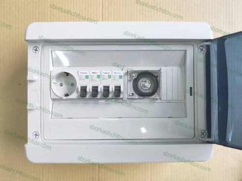 Изображение Щит аэрации для септика 20А 220А КМПн-12 IP65 с таймером SS-35307 