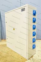 Изображение Щит для стройки ЩМ- РУСП- 100А IP31 (ВВ- 100А, 6 роз. 1Р+N+PE 16A Schuko, 6 отходящих групп 3п 32А) SS-REZERV100-31852 