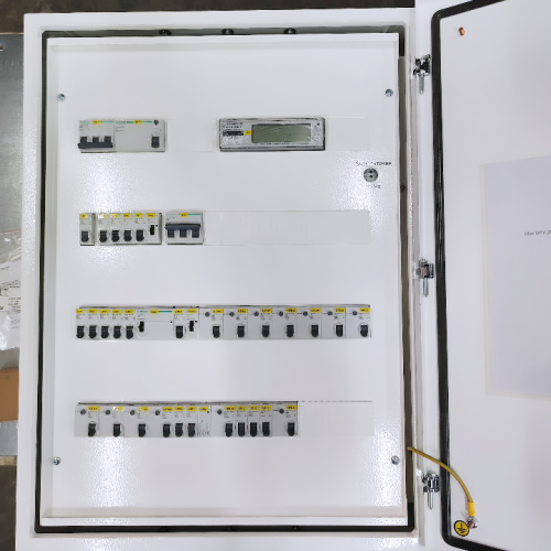 Изображение Щит ВРУ 20А ЩРН-96 IP54 навесной, белый, 780x590x160 (автоматика Systeme Electric, Счетчик Меркурий 236 ART-01 PQRS 5-60A/400В (1 тариф) ЖКИ (DIN), ввод сверху) 