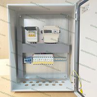 Изображение Щит учета электроэнергии 30 кВт 380в IP54 трехфазный с отходящими линиями 2х 3п32А + 1х 3п25А + 1х 1п40А  SS-26259-30 