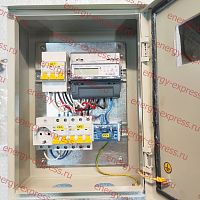 Щит учета электроэнергии 15 кВт 380в с розеткой